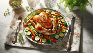 Pui cu legume julienne