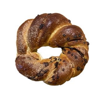 Drożdżowy Obwarzanek z czekoladą