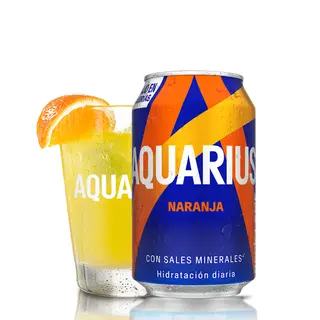 Aquarius Naranja lata 330ml.