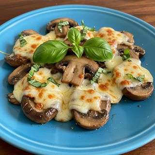 Mushroom, basil & cheese