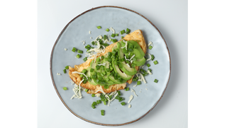 Omlet tofu wędzone + cebulka +szczypior