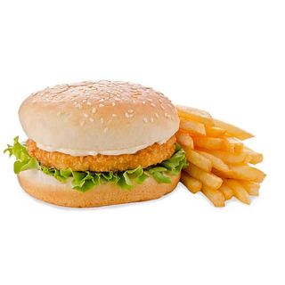Burger Royale With Fries (Chicken Patty)