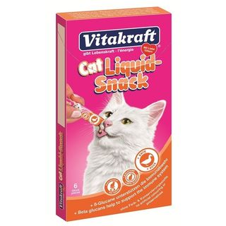 Snacks lichid Vitakraft pentru Pisici, Rata/Beta Glucan, 90g
