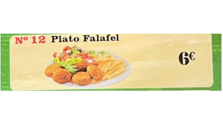Nº12 Plato falafel