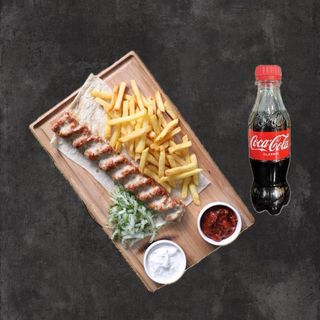 Հավի քաբաբ ֆրիով + կոլա