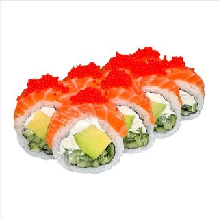 Philadelphia z łososiem i tobiko