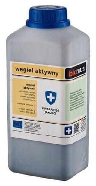 Węgiel aktywny płatki 250g BIOMUS