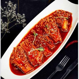 Тәтті және ащы тұздықтағы эноки/ Эноки в сладко-остром соусе