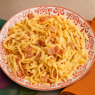 Tallarines carbonara 