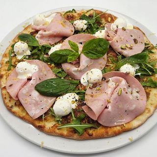 Mortadella e pistacchio croccante