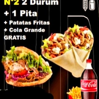 Oferta para Tres Personas (2 dürüm. 1 pita) 