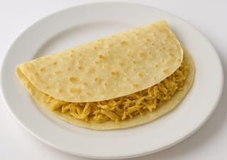 Crep de pollo con curry y coco