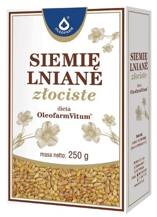 Siemię lniane złociste 250g Oleofarm