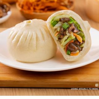 Baozi di cavolo cinese e funghi - 1 pezzo