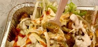 Kapsalon mixto pollo/ ternera