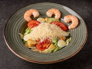 CAESAR SALAD WITH SHRIMP/САЛАТ ЦЕЗАР З КРЕВЕТКОЮ (300g)
