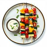 Ración Pinchos Vegetales Con Veganesa