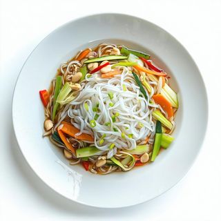 73 Spaghetti di riso saltati con verdura