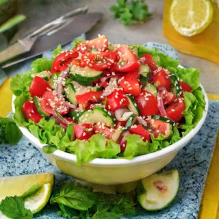 Свежий салат 450г)