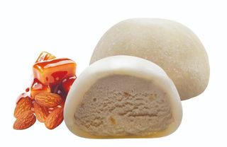 Mochi gelato vegani al gusto caramello e mandorla 2 pezzi
