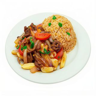 Arroz Chaufa Con Lomo Saltado