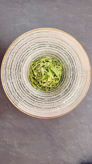 Pasta Con Pesto Di Spinaci