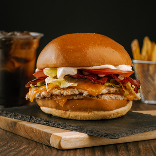 Burger Doble Smash De Pollo