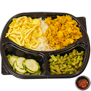 Riz Blanc Filet de poulet curry