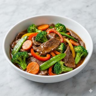 85.Manzo saltato con verdure