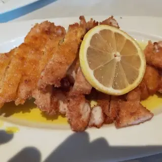 Pechuga de pollo crujiente al limón