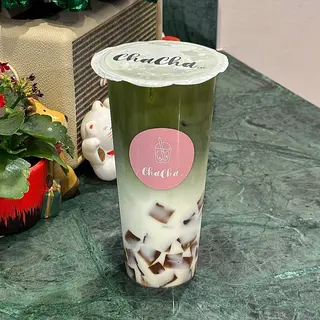 JELLY MATCHA LATTE 冻冻抹茶牛乳