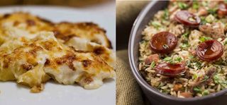 Bacalhau com Natas + Arroz de Pato