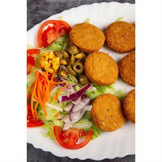 Plato De Falafel Con Arroz