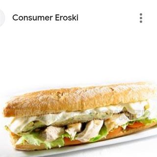 Bocadillo vegetal pollo