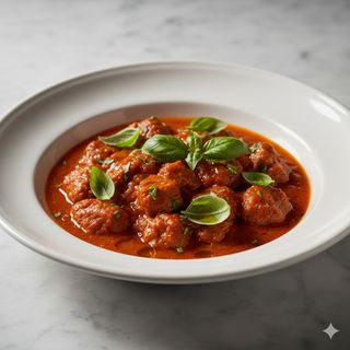 Carne con tomate (ración entera)