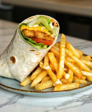 Crispy cheese wrap
