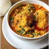 Egusi Chicken: Egusi + Chicken + PoundedYam 