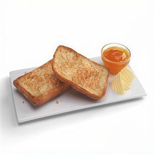 Café + Tostada Con Mantequilla Y Mermelada