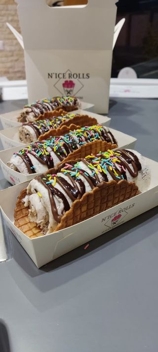 Taco Ice Roll + 4 ingrédients + 1 coulis