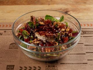 Ensalada de rulo de cabra