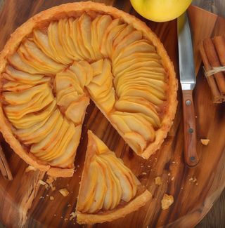 Tarta de Manzana (apta para veganos)