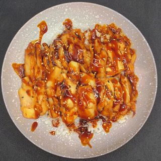 Arroz con pollo teriyaki 