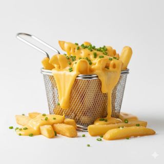 French fries with cheese - small