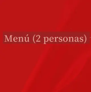 Menú (2 personas)