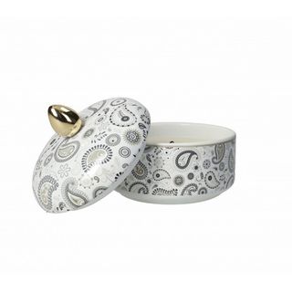 Lumanare portelan cu capac White