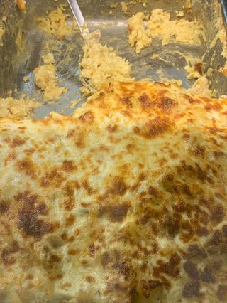 Bacalhau com Natas. Com salada