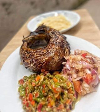 Attiéké Au Poisson Fumé