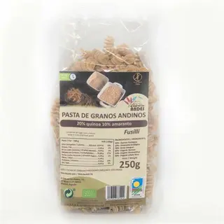 Pasta Fusilli De Arroz Integral Con Quinoa...