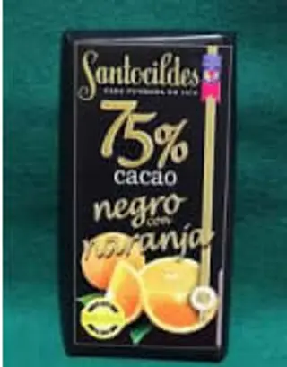 Chocolate 75% Cacao Negro con Naranja