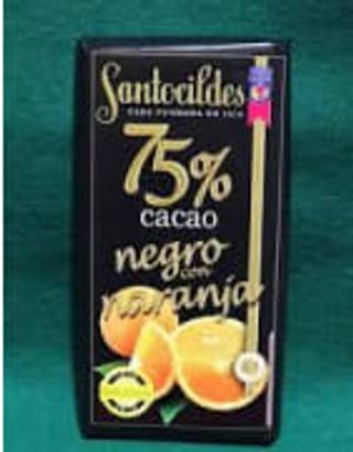 Chocolate 75% Cacao Negro con Naranja